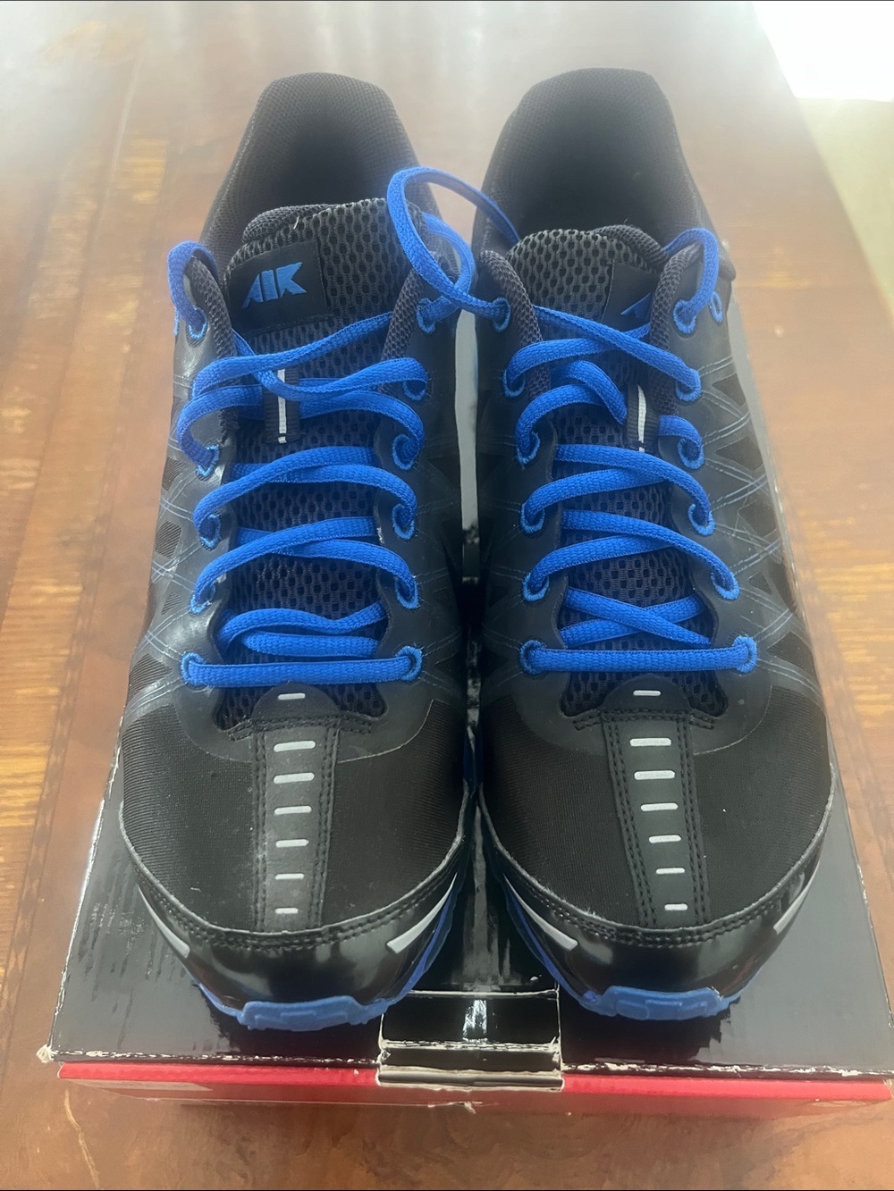 Nike Black Sneakers with Blue Insole